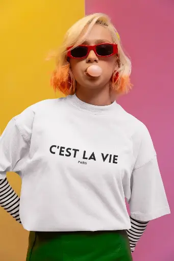 T-shirt C'est La Vie (white)